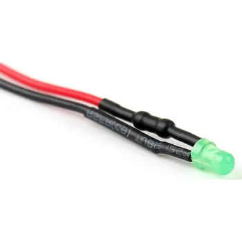 Polovodič 24V LED Dioda 3mm, Zelená difuzní