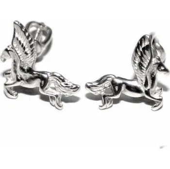 Náušnice Stříbrné náušnice na šroubek kůň Pegas - NŠ64 (Stříbrné náušnice na šroubek )