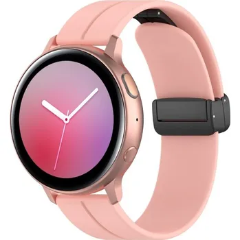 Příslušenství k chytrým hodinkám eses Silikonový řemínek s magnetickou přezkou 22 mm - Růžový