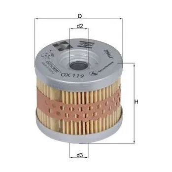 Olejový filtr Olejový filtr MAHLE OX 119