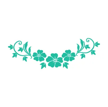 Samolepící dekorace Květina dekor 045 pravá ibišky (25 - tyrkysová) SAMOLEPKA NA AUTO, NÁLEPKA, FÓLIE, POLEP, TUNING, VLASTNÍ TEXT, TISK, AUTOSAMOLEPKY.cz, POLEPY, OBRÁZEK, LOGO, 3D STICKERS