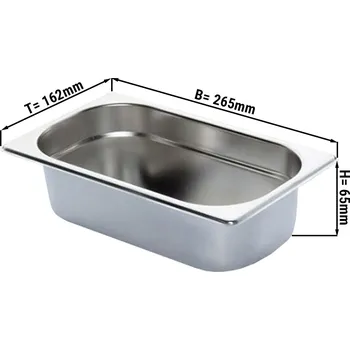 Dóza na potraviny G.Gastro GN nádoba 1/4 - hloubka 65 mm