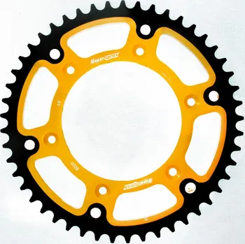 Řetězová sada pro motocykl Rozeta SUPERSPROX STEALTH RST-8000:49-GLD zlatá 49 zubů, 520