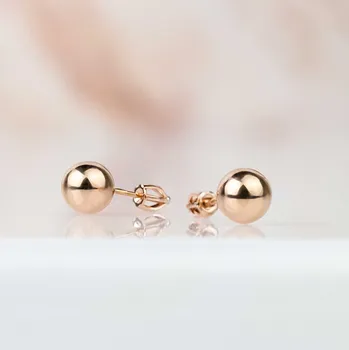 Náušnice Lillian Vassago Zlaté jemné peckové náušnice LLV66-GER158M7 Barva zlata: Růžová