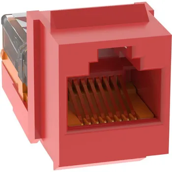 Patch panel NK5E88MRDY Modul NetKey UTP, RJ45, kat. 5E, červená