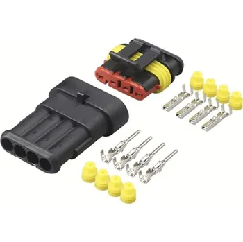 Auto elektroinstalace Konektor AMP Superseal 1.5, IP67 voděodolný konektor 4-pin
