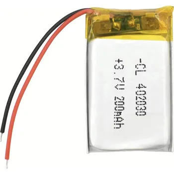 Li-Pol baterie 200mAh, 3.7V, 402030