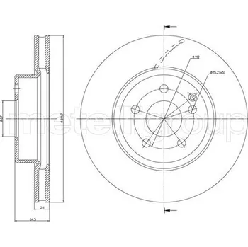 Brzdový kotouč Brzdový kotouč METELLI 23-0602C