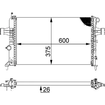 Chladič motoru Chladič, chlazení motoru MAHLE CR 227 000S