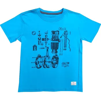 Chlapecké tričko Chlapecké triko Wolf S2405 - modrá Barva: Modrá, Velikost: 116