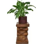 Dřevěný podstavec pod rostliny Dark Books 52 cm