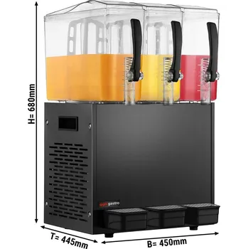 Dávkovač mýdla G.Gastro Dávkovač džusu - 3x 10L - černý