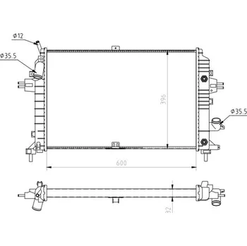 Chladič motoru Chladič, chlazení motoru HART 637 148