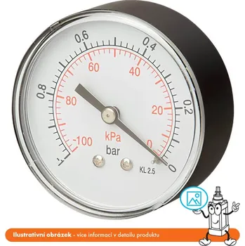Barometr Pneumatics & Hydraulics Manometr zadní 0/400 bar - 63 mm - 1/4"