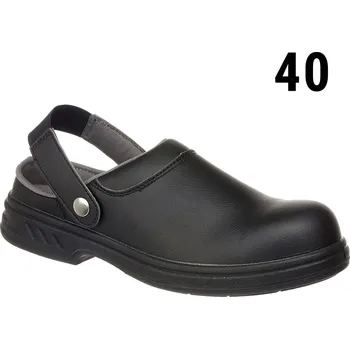 Pracovní obuv G.Gastro STEELITE| SB AE WRU Safety Clog – Black - Size 40 - Steel Toe Cap - Slip-Resistant