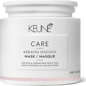 Vlasová regenerace Keune Care Keratin Smooth Mask maska pro obnovení síly a hladkosti vlasů 500 ml + Prodloužená možnost vrácení zboží do 30 dnů.