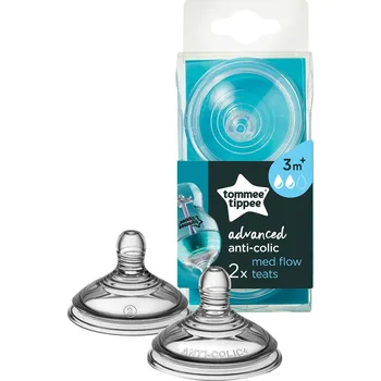 Dětské zboží TOMMEE TIPPEE Savička na lahev, ANTI-COLIC, střední průtok, 2 ks