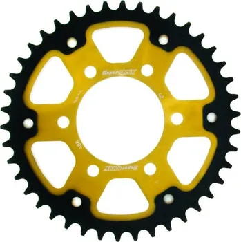 Řetězová sada pro motocykl Rozeta SUPERSPROX STEALTH RST-488:42-GLD zlatá 42 zubů, 530