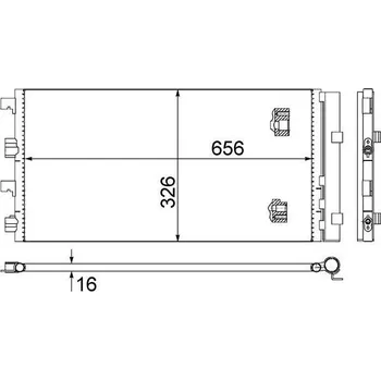 Výparník klimatizace Kondenzátor, klimatizace MAHLE AC 724 000S