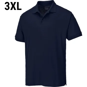Pánské tričko G.Gastro Men's Workwear Polo Shirt – Dark Navy - Short Sleeve - Size 3XL - 65% Polyester / 35% Cotton