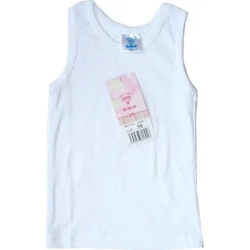 Dívčí spodní košilka bílá jednobarevná HSD-1 459/23