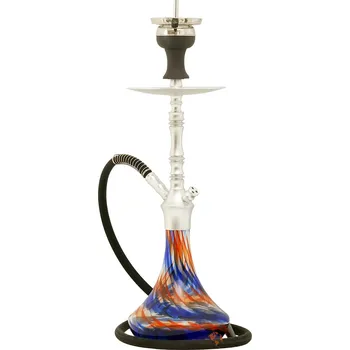 Čistič dýmky Vodní dýmka 56 cm, Aladin Alux M2.1 modro oranžová