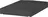 Diton Stříška průběžná hladká 40 x 50 x 5 cm, černá