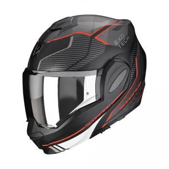 Helma na motorku Scorpion Exo-Tech Evo Animo matná černá/červená/bílá XXXL