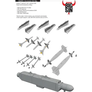 Plastikový model Eduard 1/48 F-4E armament (MENG)