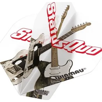 Příslušenství pro šipky Winmau letky Rock Legends Status Quo White Guitars
