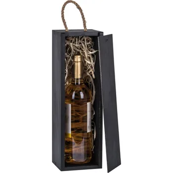 Dárková taška Krabička na víno Carmen - černá