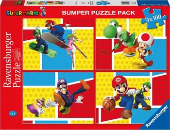 Puzzle Ravensburger Puzzle Super Mario 4x 100 dílků