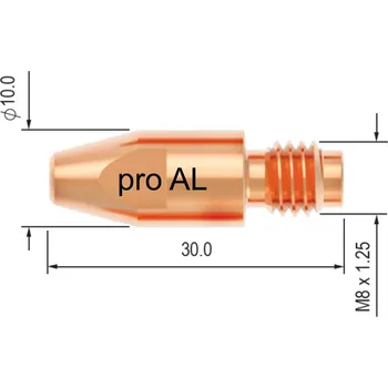 Příslušenství ke svářečce ABICOR BINZEL Průvlak BINZEL M8/10/30, E-Cu - 1,0 mm (pro AL) 141.0008