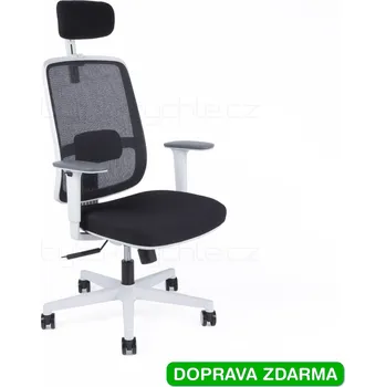 Židle Canto White s podhlavníkem Černá