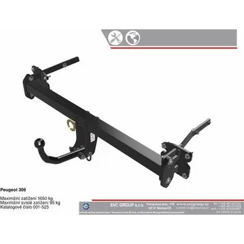 Tažné zařízení Tažné zařízení Peugeot 308 10/2021-> SV 001-525, SVC GROUP