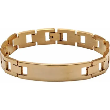 Drahý kámen Náramek Watch band styl nerezová ocel barva zlata 21,5 cm obvod cca 21,5 cm