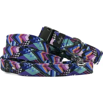 Vodítko pro psa Vodítko přepínací HAPPYZOO BY KIWLY softshell Geometrie 2,5x200cm