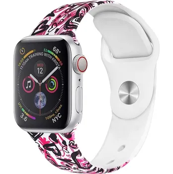 Řemínek na hodinky AW Apple Watch řemínek - Bláznivá láska Šířka uchycení řemínku: 44/45/46/49mm, Délka řemínku: Dámský - S/M (13 - 19cm) IR-AWBL03