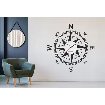 Samolepící dekorace Clocker Nalepovací hodiny Compass Barva ciferníku: Bílá