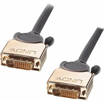 Video kabel Lindy DVI-D - DVI-D kabel 5m zlatý (37144)