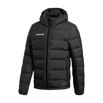 Pánská softshellová bunda Unihoc Jacket CLASSIC black zimní bunda 120 cm, černá