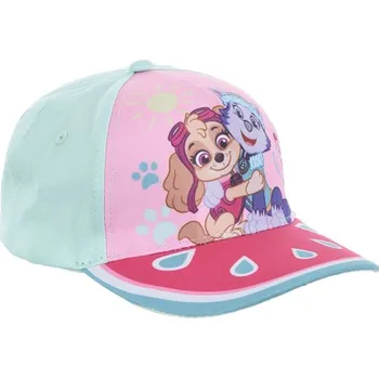 Kšiltovka Mintovo-růžová dívčí kšiltovka Paw Patrol Velikost: 54