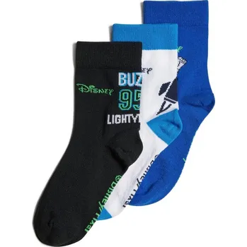 Pánské ponožky Dětské vysoké funkční ponožky adidas BUZZ SOCKS 3PP K černé H44306 - KXL | UK 12 | US 12,5