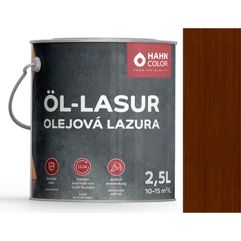 Olej na dřevo Hahn Color OLEJOVÁ LAZURA 2,5L OL-11 Týk - Teak