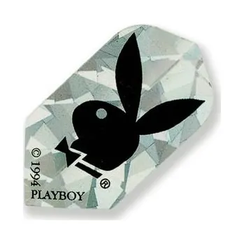 Příslušenství pro šipky Bulls Letky PLAYBOY slim silver/black