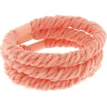 Sada splétaných gumiček do vlasů - 3 kusy, oranžové barvy 8000857-3