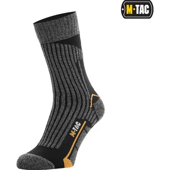Pánské termo ponožky Ponožky M-Tac Coolmax 75 % - černé-šedé, 39-42