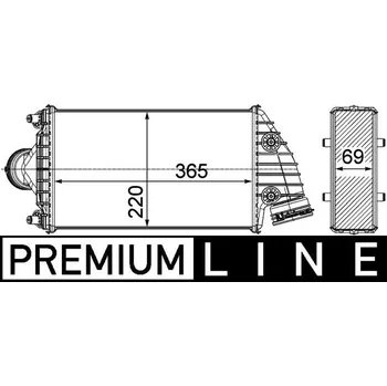 Chladič motoru Chladič turba MAHLE CI 379 000P