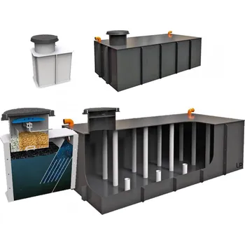 nádrž Kolomaki Sada podzemní nádrž nízká Planus 10000 l + biofiltr RAIN 200