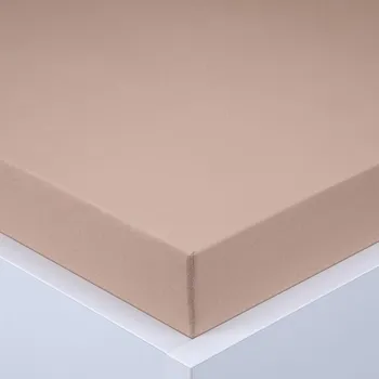 Prostěradlo Napínací prostěradlo jersey EXCLUSIVE ořechové 90 x 200 cm